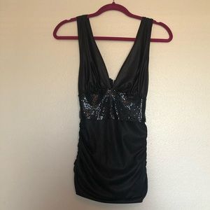 Bebe Faux Leather Top